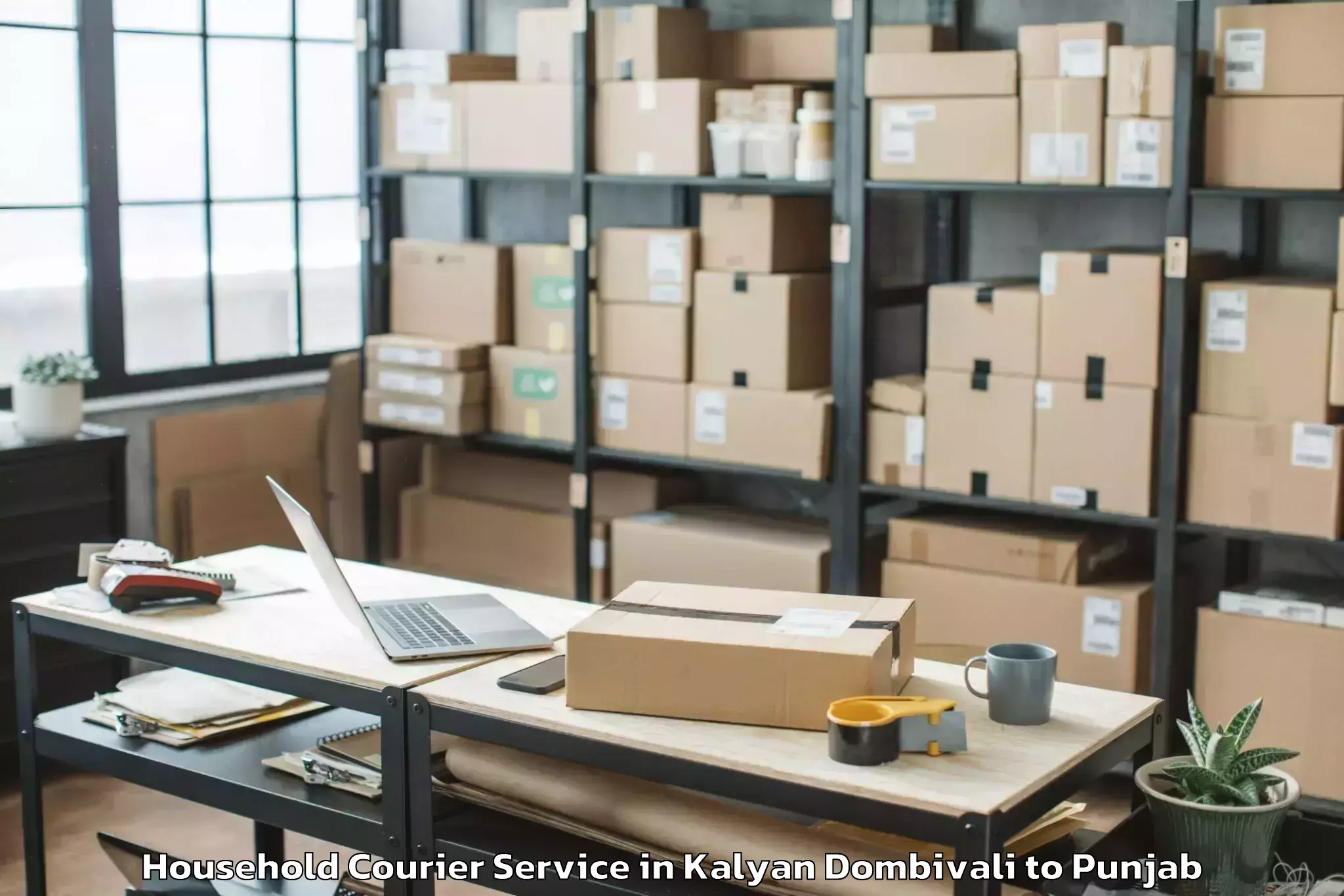 Reliable Kalyan Dombivali to Garhshankar Household Courier